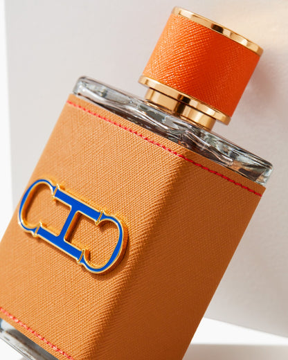 Men Insignia Leather 100ml perfume bottle with a sleek, masculine design, offering bold leather and woody fragrance notes-2