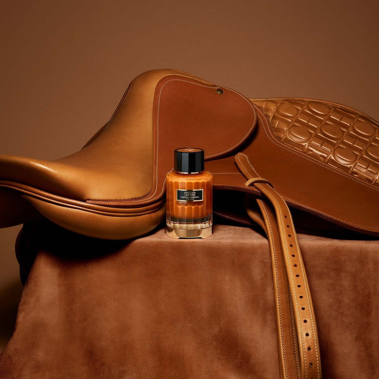 Stallion Leather 100ml perfume bottle with bold, masculine design, featuring rich leather-inspired fragrance notes-1
