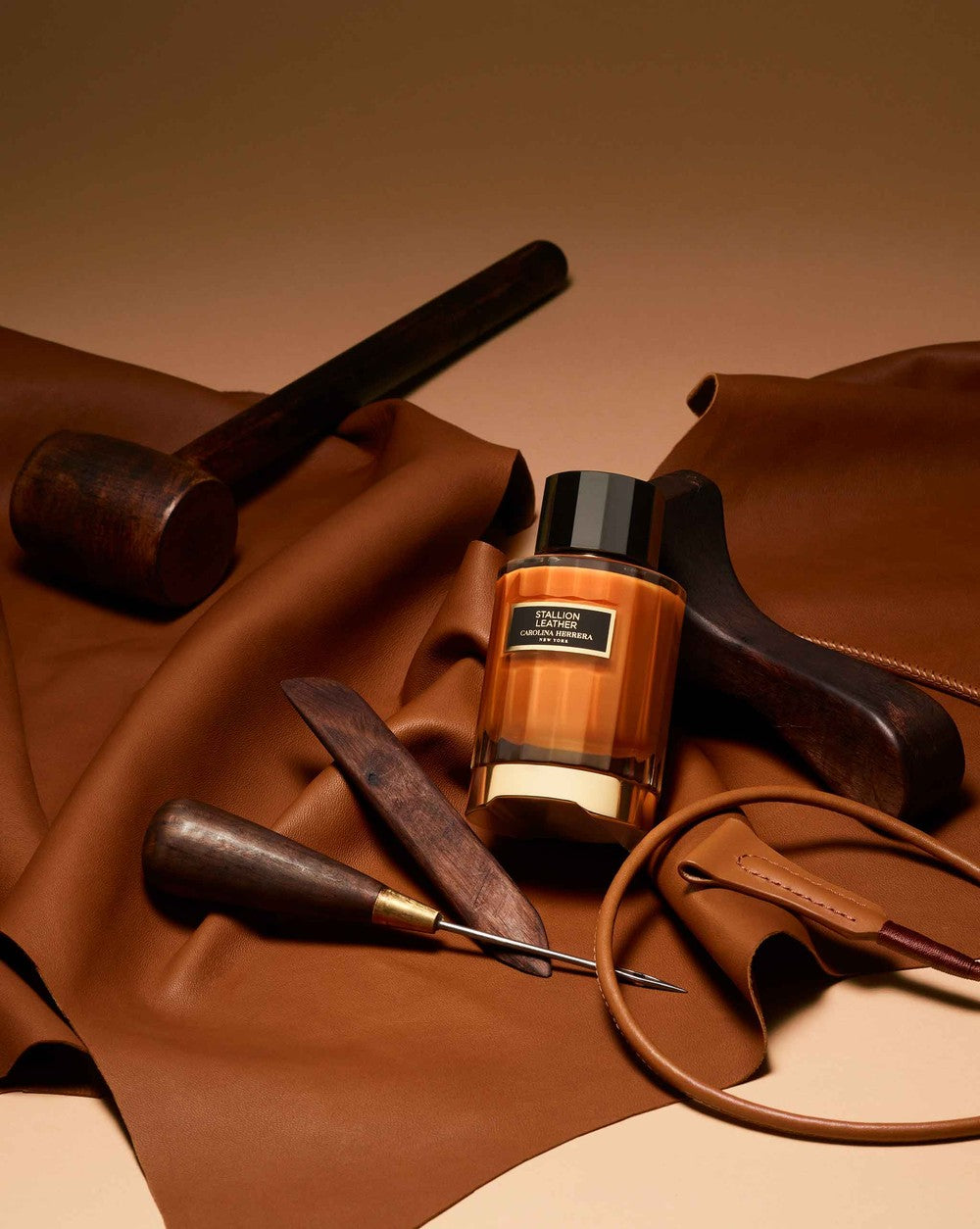 Stallion Leather 100ml perfume bottle with bold, masculine design, featuring rich leather-inspired fragrance notes-2